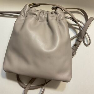 Fossil GiGi Cream soft Leather Drawstring Bag